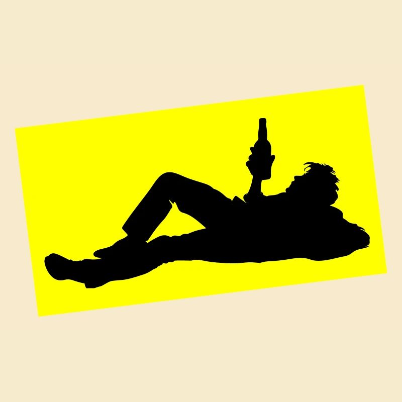Drinking Bier Silhouette