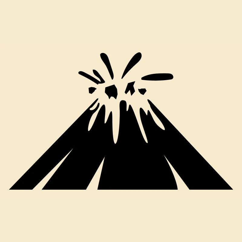 Vulkan icon symbol