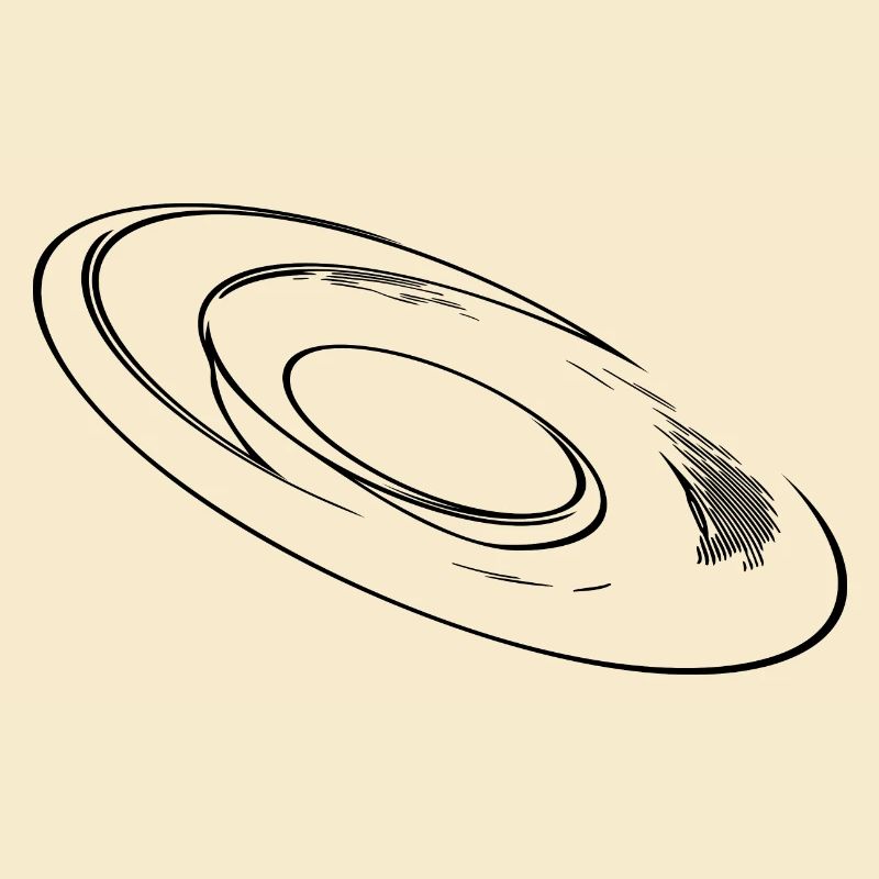 Geometric three-dimensional circular disk