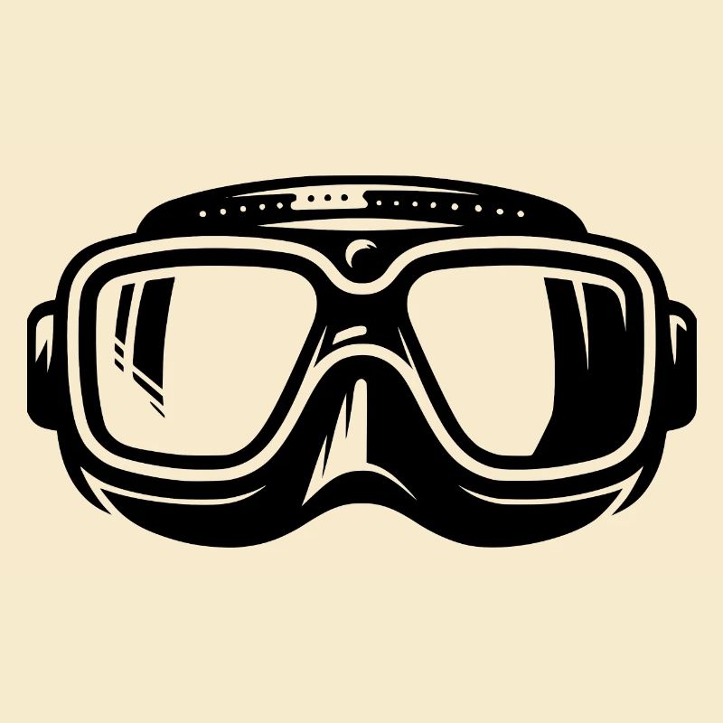 Masque de plongée Silhouette Logo Style