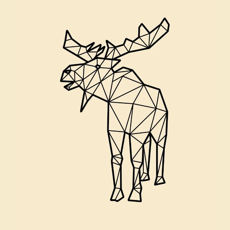 Elch Polygon