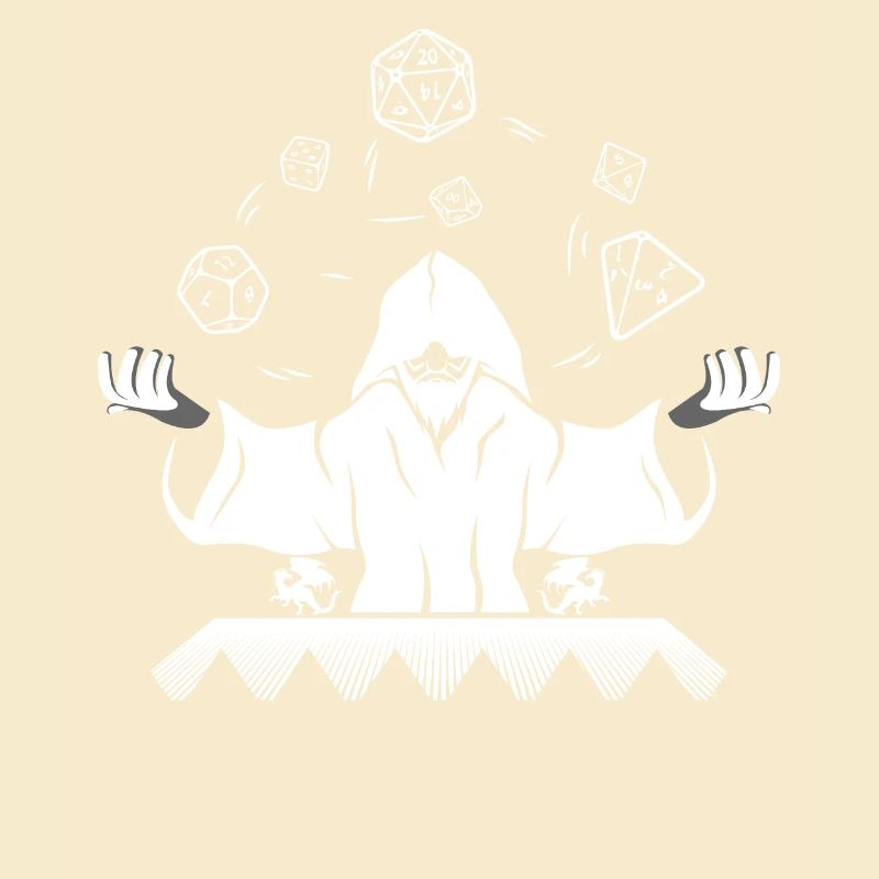 Game Master DM GOD D20 Wizard Tabletop RPG