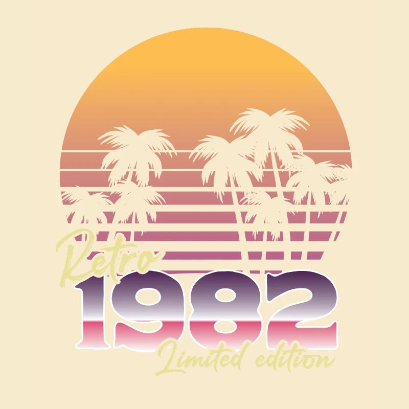 1982 Geburtstagsgeschenk | SW retro limitierte Auflage