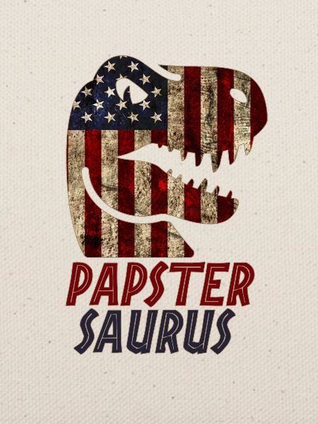 Patriotic Papster Dinosaur