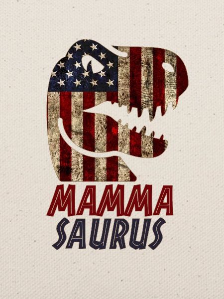 Patriotic Mamma Dinosaur
