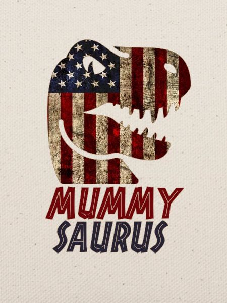 Patriotic Mummy Dinosaur