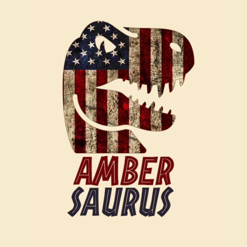 Patriotic Amber Dinosaur Ambersaurus
