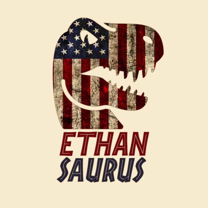 Patriotic Ethan Dinosaur Ethansaurus