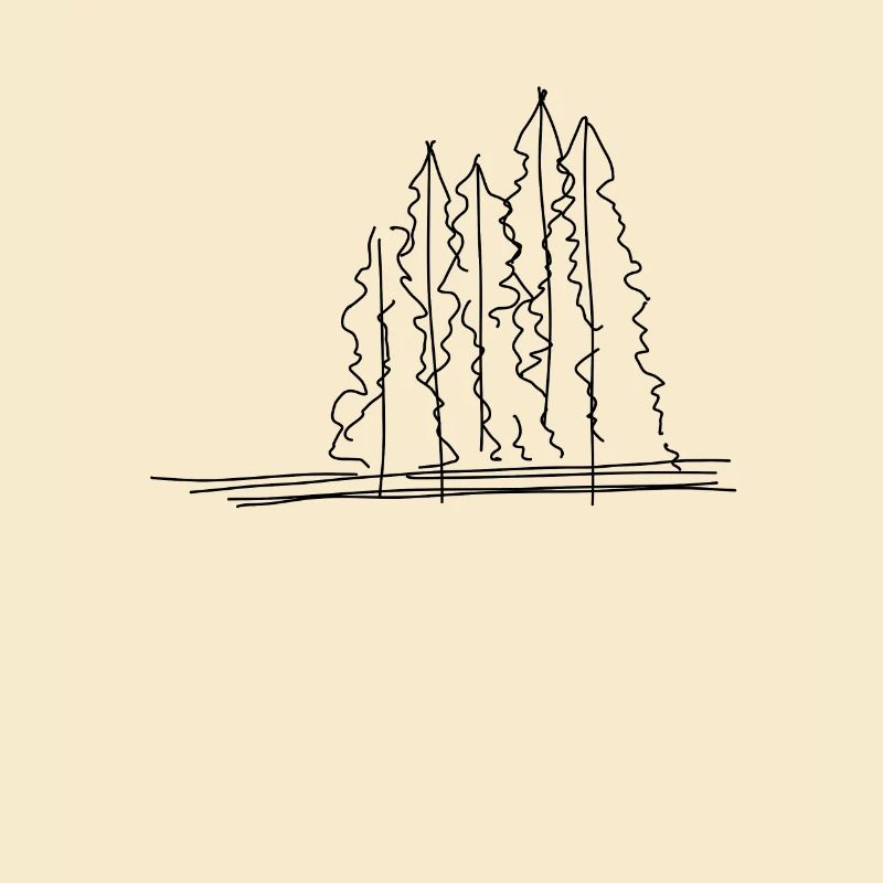 Tree Forest Lineart