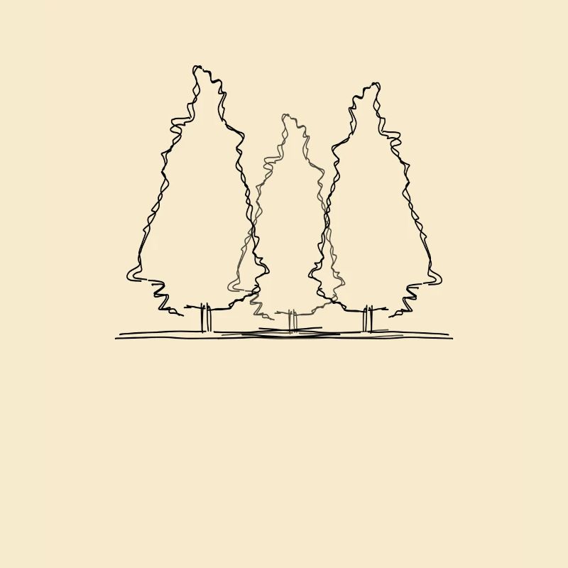 Tree Forest Lineart