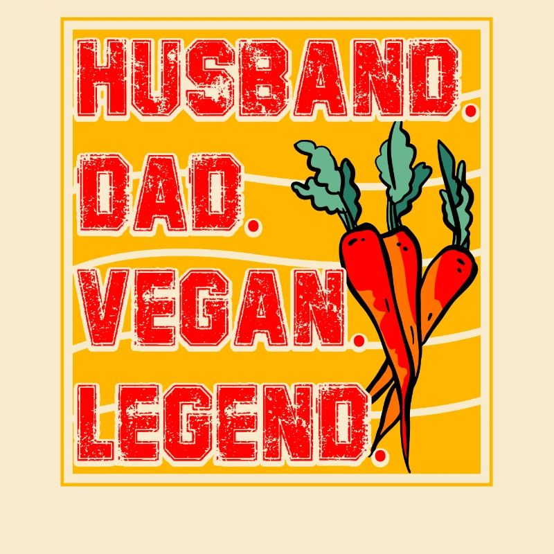 Husband Dad Vegan Legend