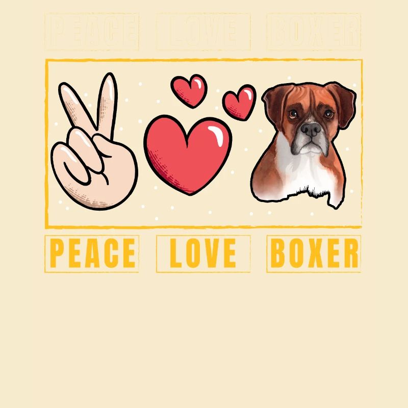 Peace Love Boxer
