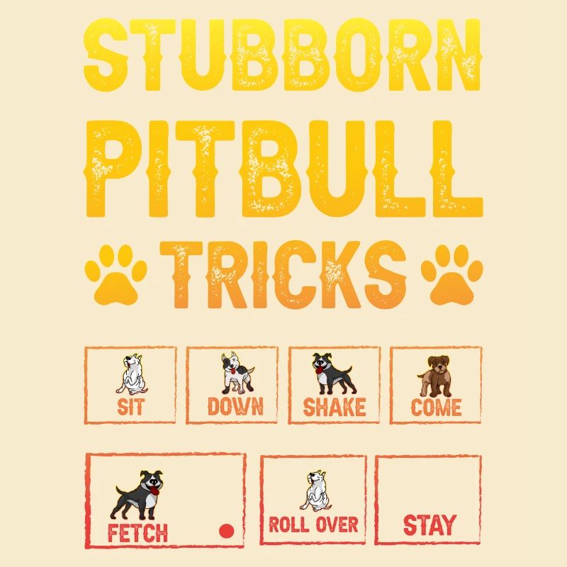 Stubborn pitbull tricks