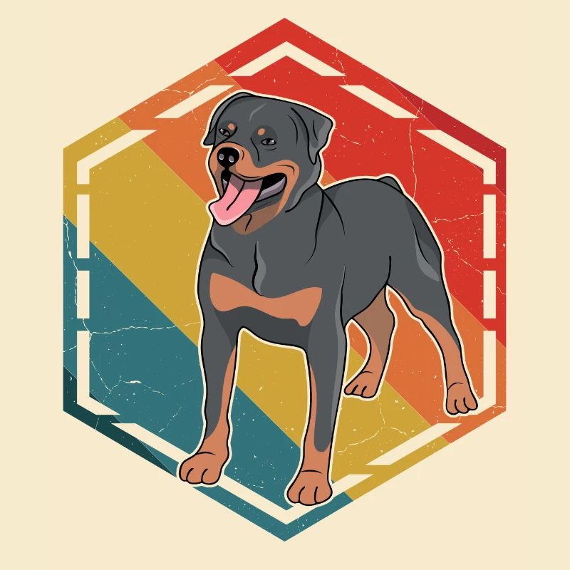 Rottweiler Retro