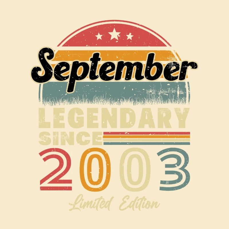 Vintage September 2003 Retro Geburtstagsgeschenk