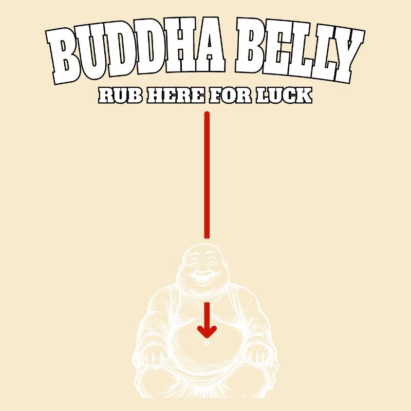Buddha Belly rub here for luck