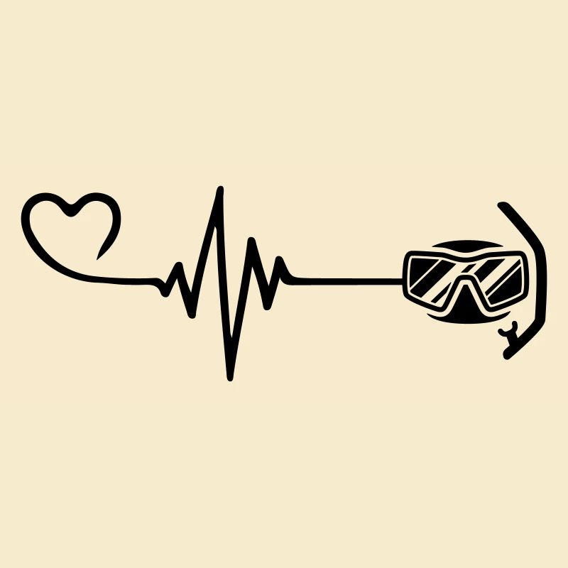 Lunettes de plongée pulse coeur