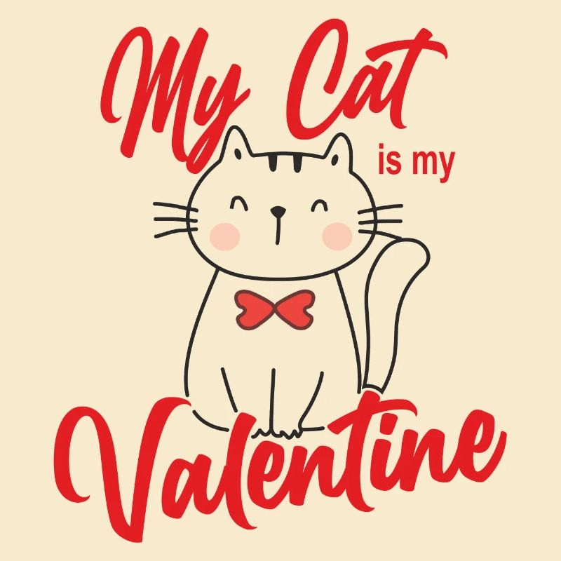 Saint-Valentin Mon chat est mon chat de la Saint-Valentin