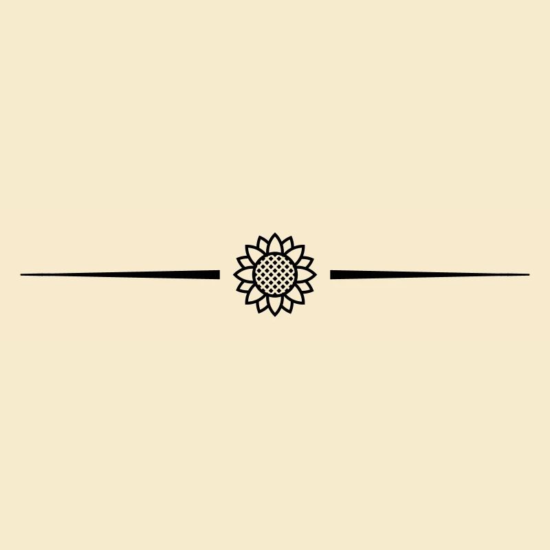 Sonnenblume Icon Linie