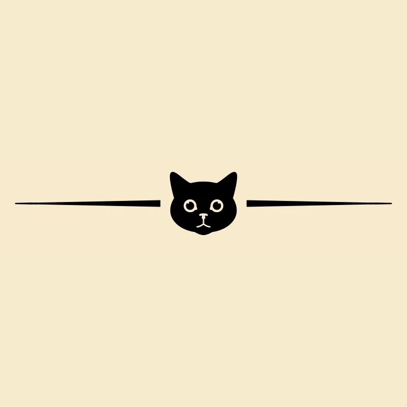 Katze Kopf Linie
