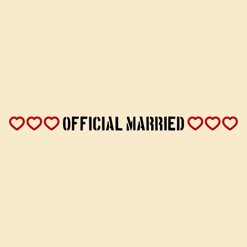 Married Hochzeit herzchen