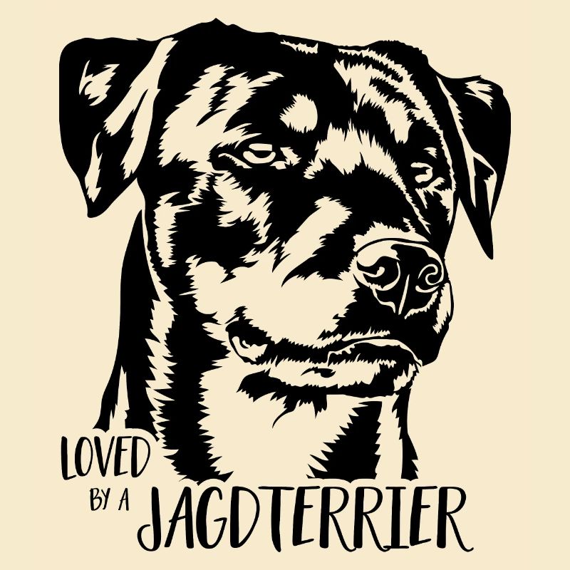 Loved by a Jagdterrier Hundespruch Hunde Wilsigns