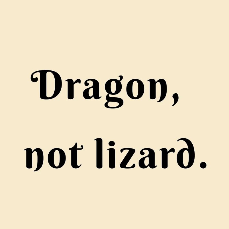 Drache keine Eidechse!