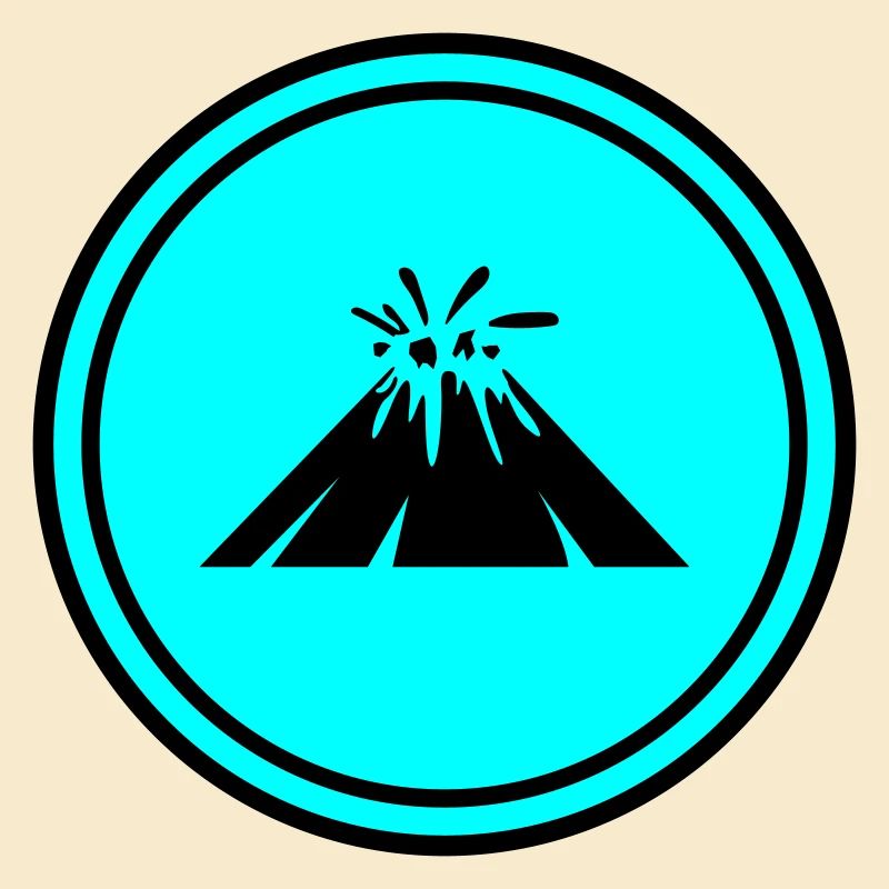 Vulkan icon symbol