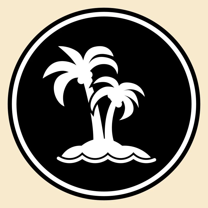symbole de l’île de palmier