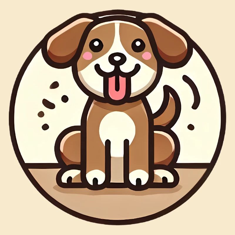 Conception de chien de dessin animé ludique