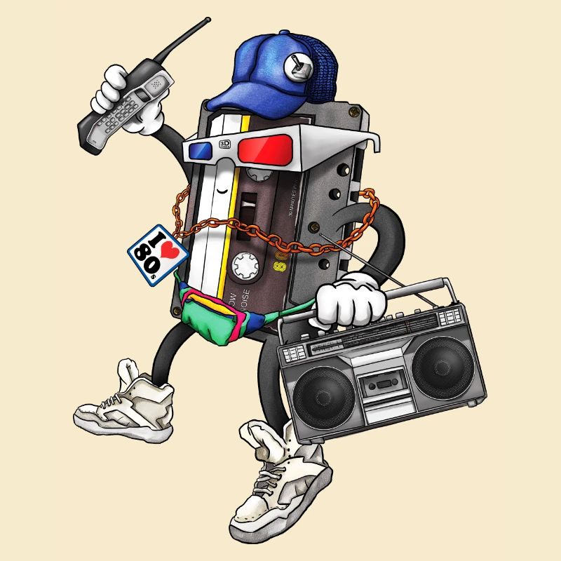 80s Retro Funky Design