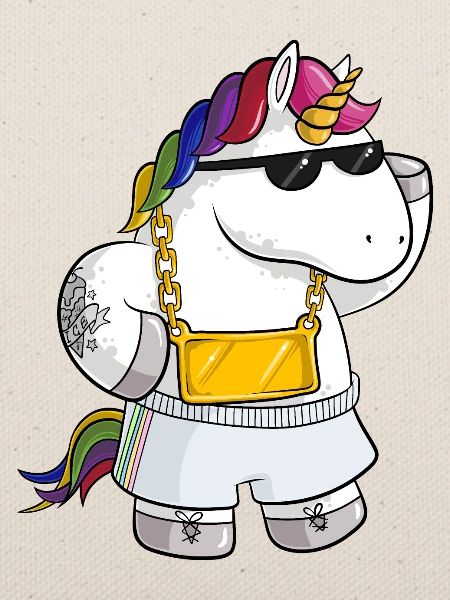 Unique Comic Einhorn