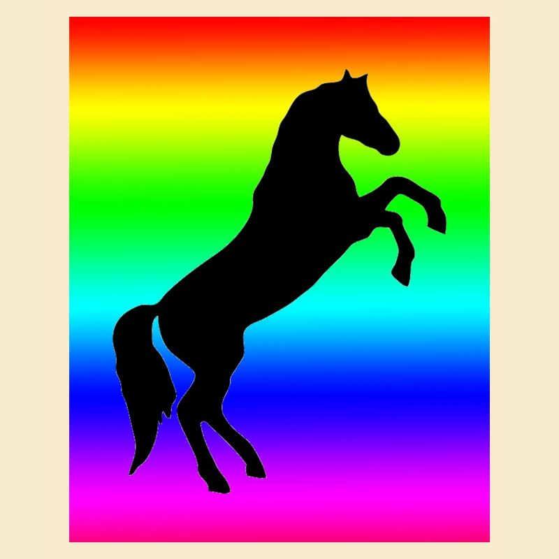 Regenbogen Pferd