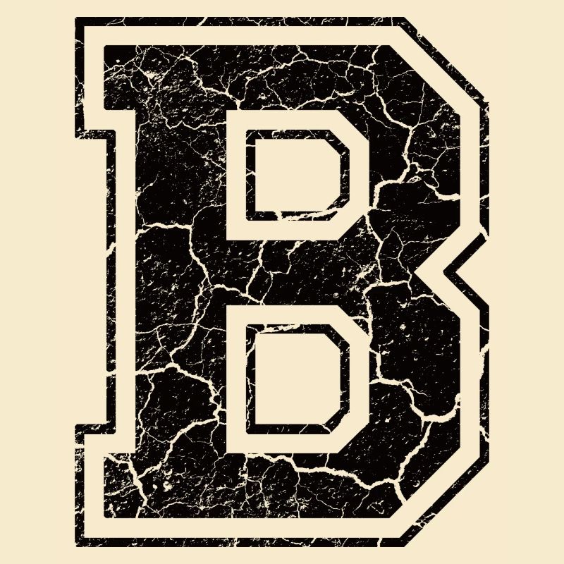 Buchstabe B im Vintage-Shabby-Chic