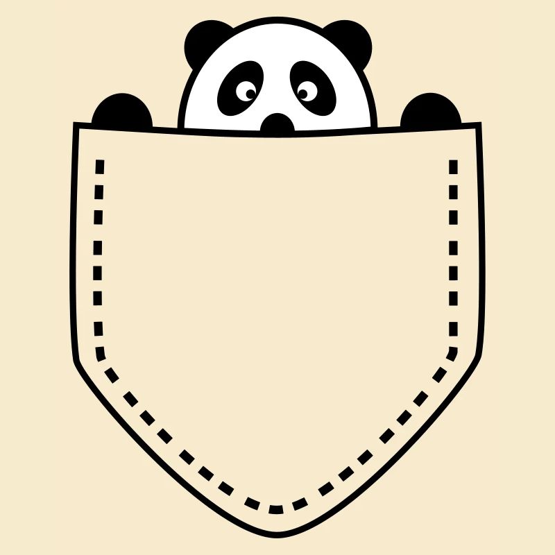 Panda in der Tasche