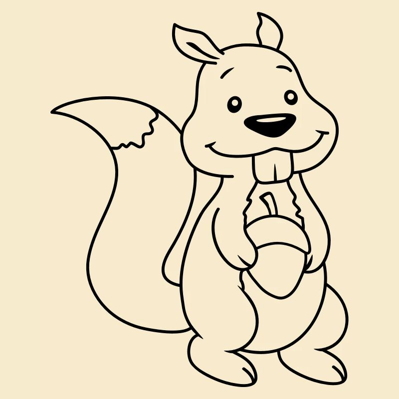 Nuss Comic Eichhörnchen