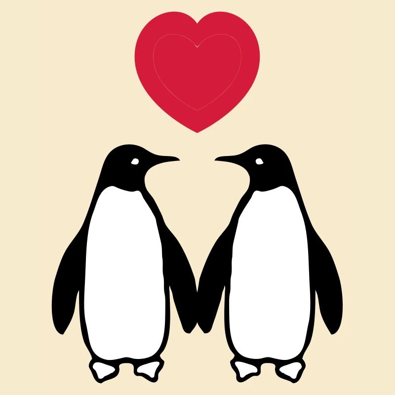 Verliebte Pinguine