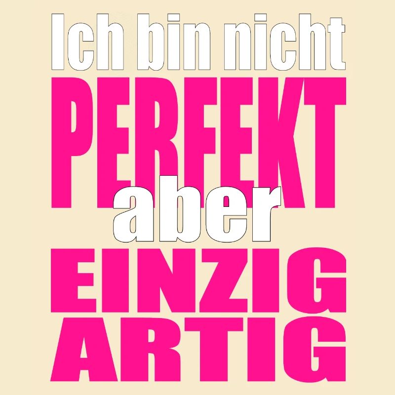 Nicht perfekt, einzigartig in Pink