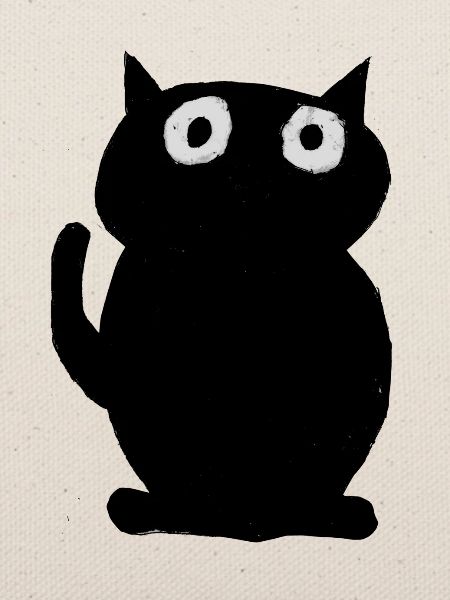 schwarze Katze