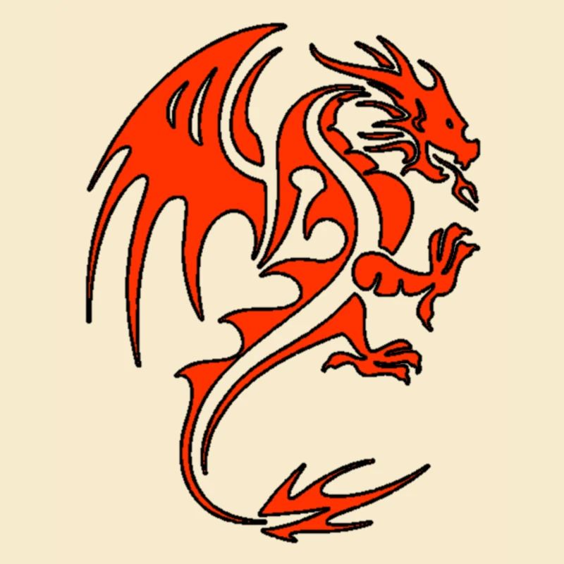 Roter Drache