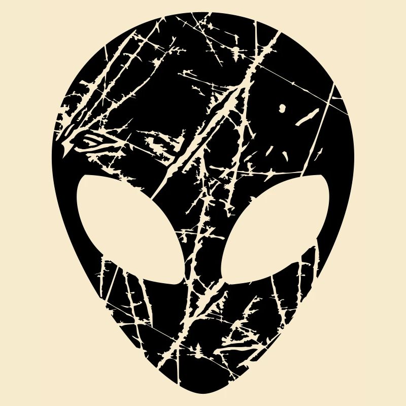 Risse Kopf Alien