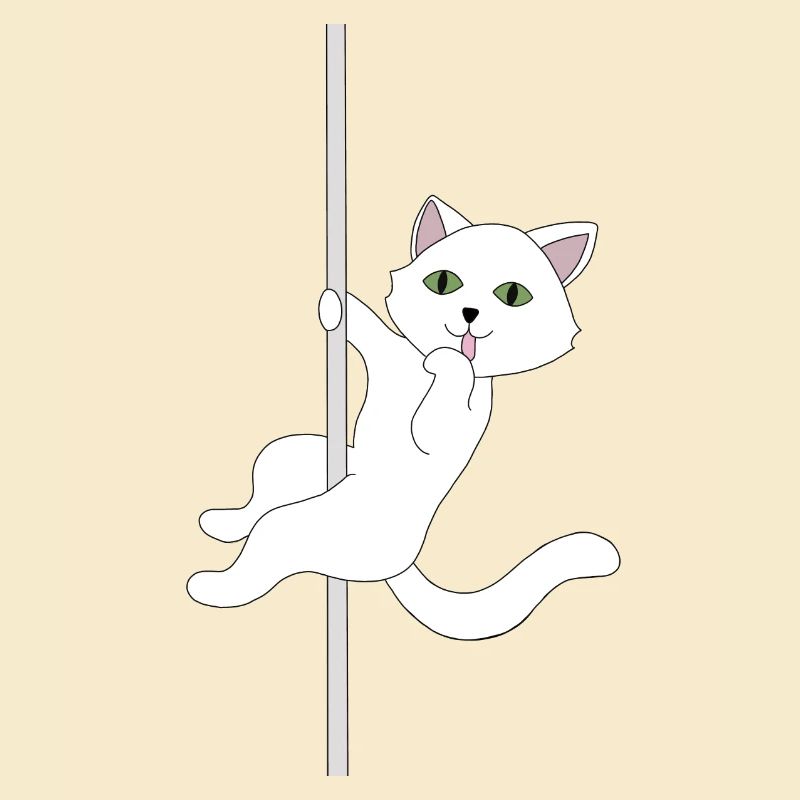 Cat pole dance