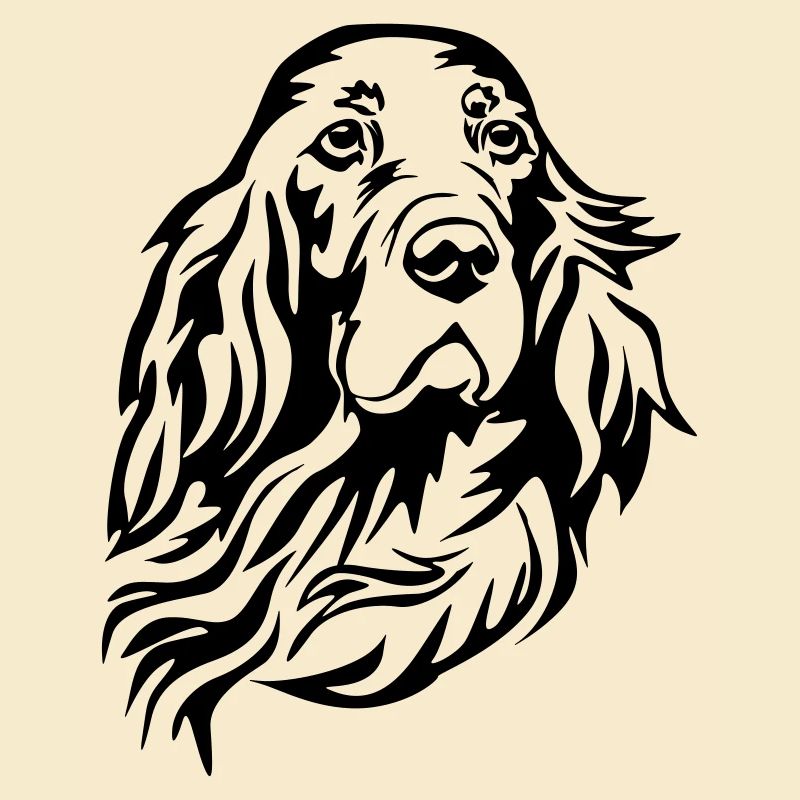 Irish Setter Kopf