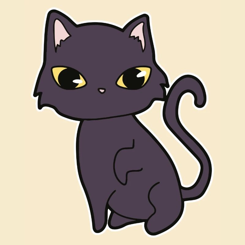 Schwarze Katze