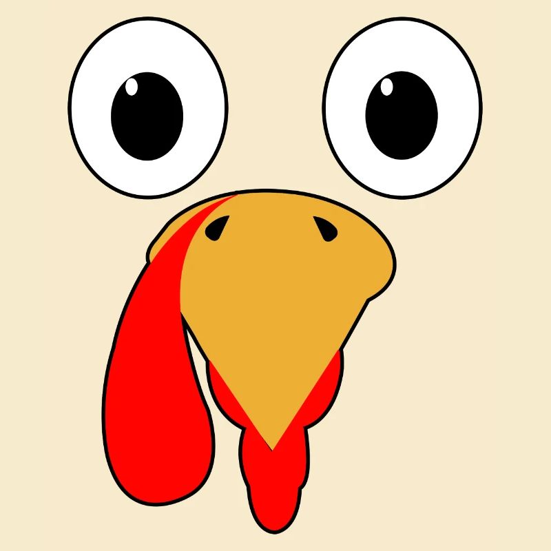 Thanksgiving Truthahn Gesicht Geschenk