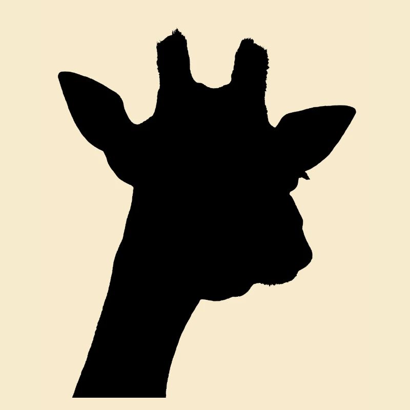 schwarze Giraffe