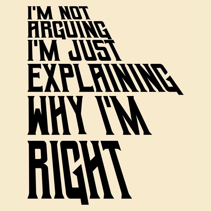 I m not arguing