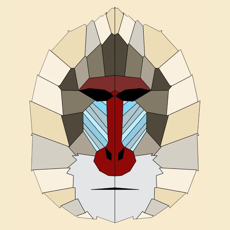 Mandrill geometrisch