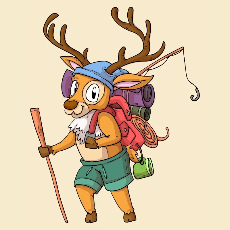 Hirsch Wanderer / Hirsch errant