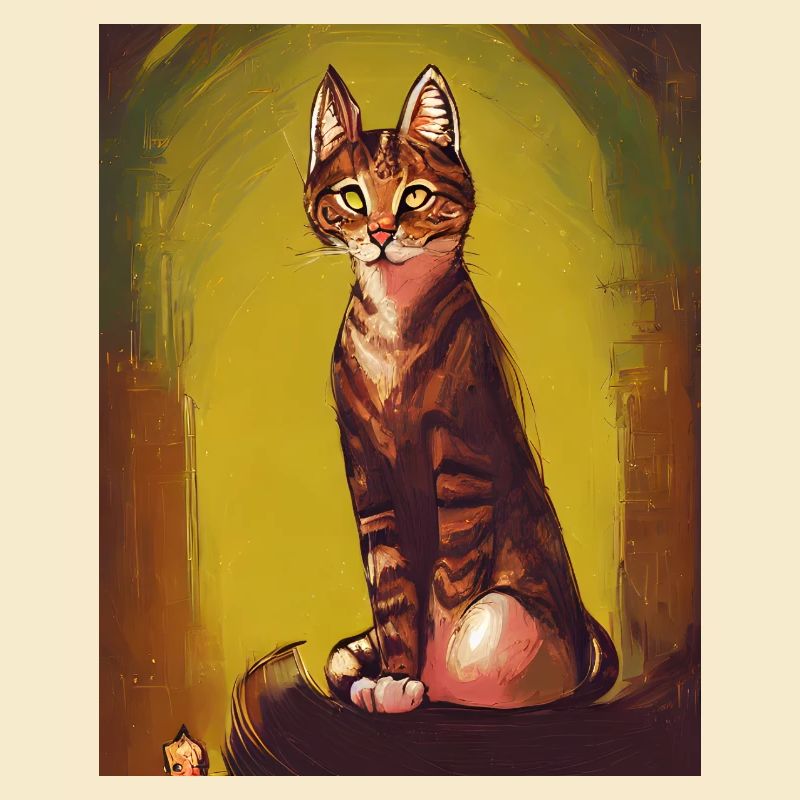Katze sieht wunderschön aus